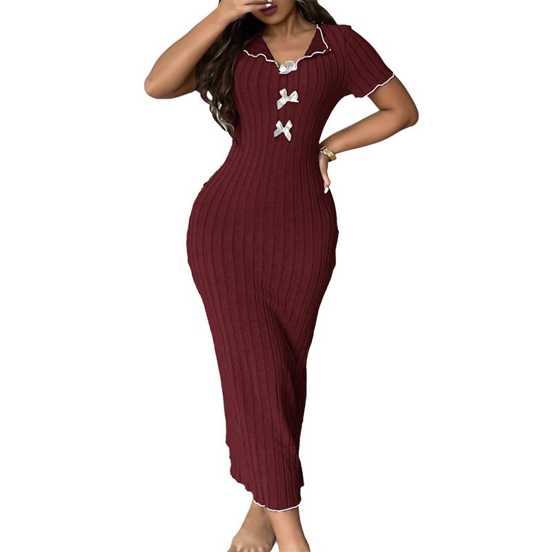 Nightgown Mid Length Dress Homewear
