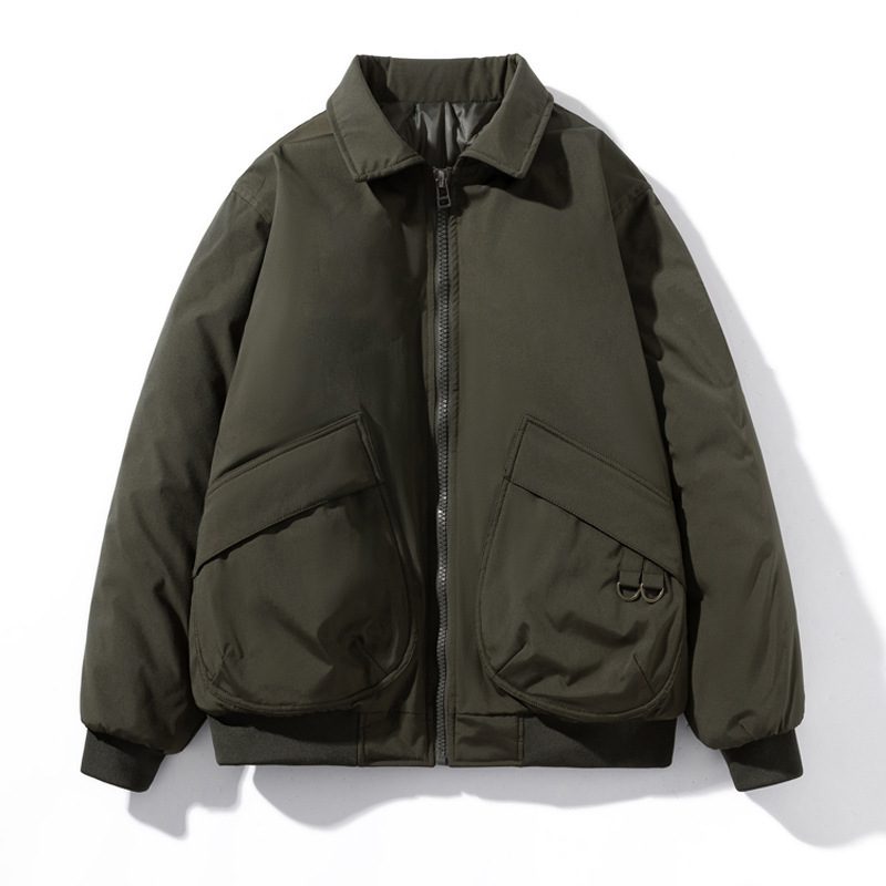 Men's Bomber Jacket Thickened Baseball Cotton Coat