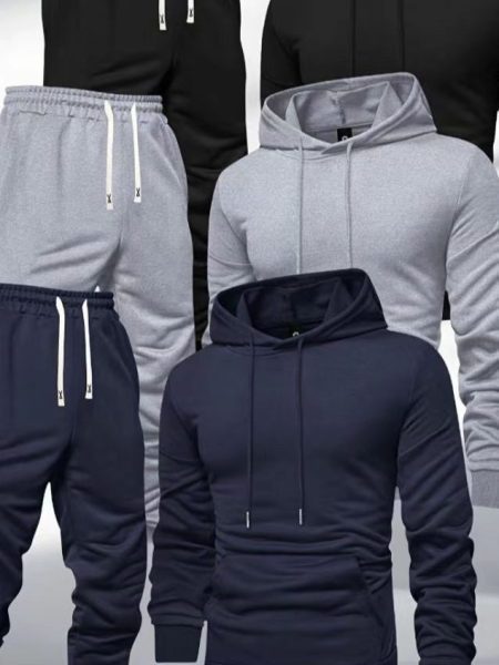 Light Board All-matching Hooded Sweatshirt And Sweatpants Leisure Sports Suit