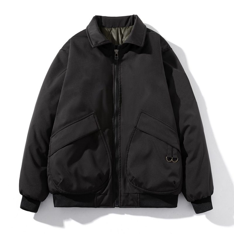 Men's Bomber Jacket Thickened Baseball Cotton Coat