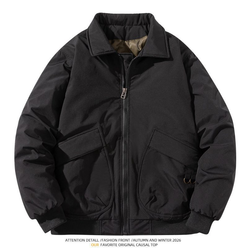 Men's Bomber Jacket Thickened Baseball Cotton Coat