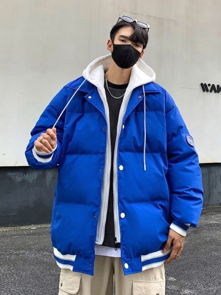 New White Duck Down Thickened Warm Couple Coat