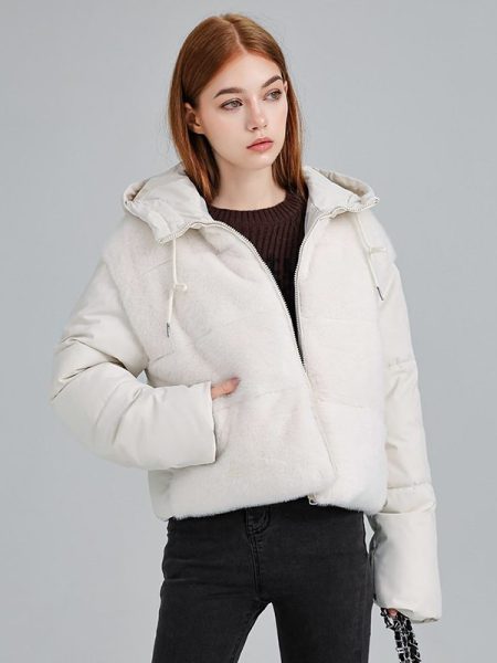 Feather Down Plush Short Jacket