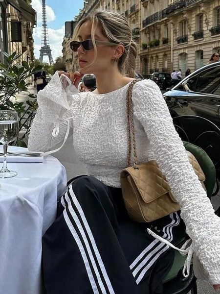 Fashion Cardigan Lace-up Backless Long Sleeve Women