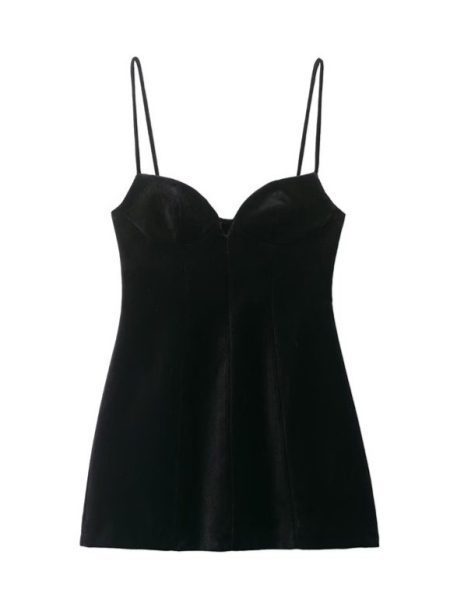 Women's Flared Hem Thin Strap Short Dress