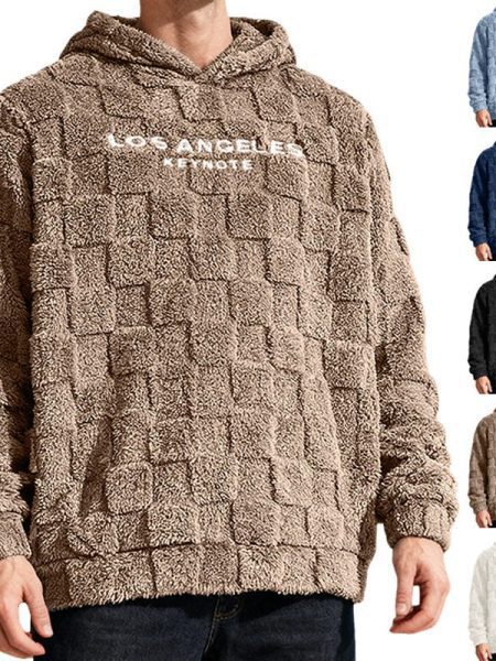 Men's Hooded Embroidered Loose Leisure Sports Hooded Sweater