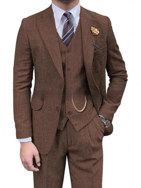 Men's Casual Fashion Three-piece Set