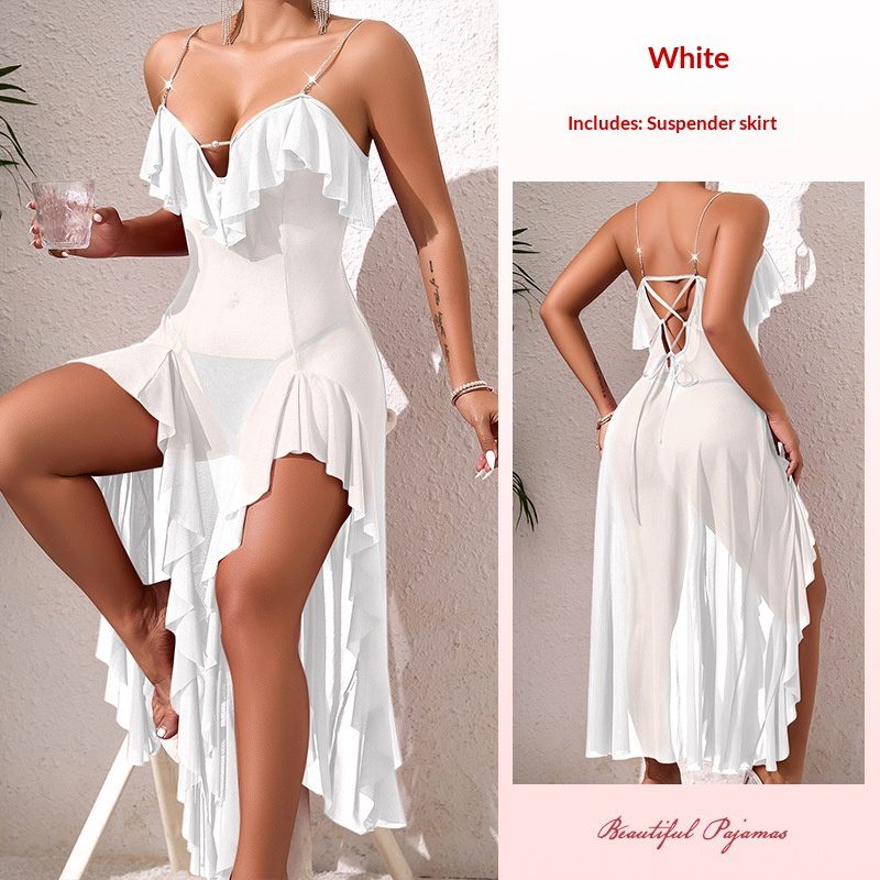 Sheer Temptation Backless Elegant Evening Gown