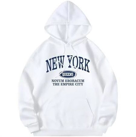 Women's Letter Pattern Hoodie Pullover Sweater