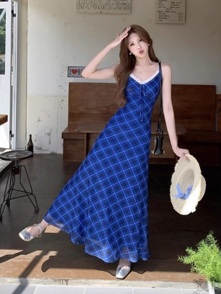 Pure Sweet And Spicy Style Tight Waist Dress