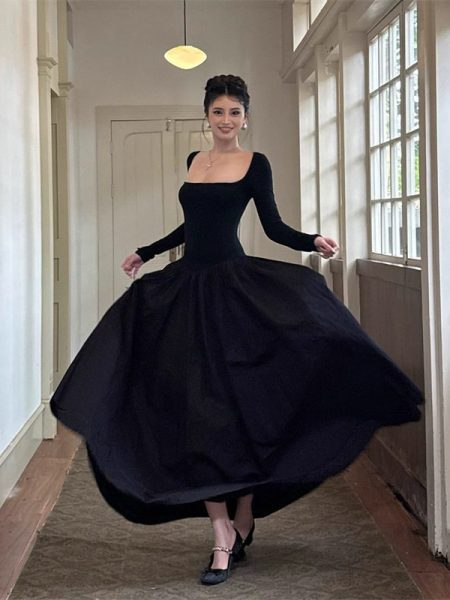 Backless Cross-strap Slim-fit Long Dress For Women