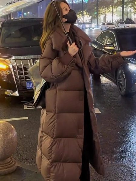 Women's Winter New Simple Fashion Thick Loose Knee-length Coat