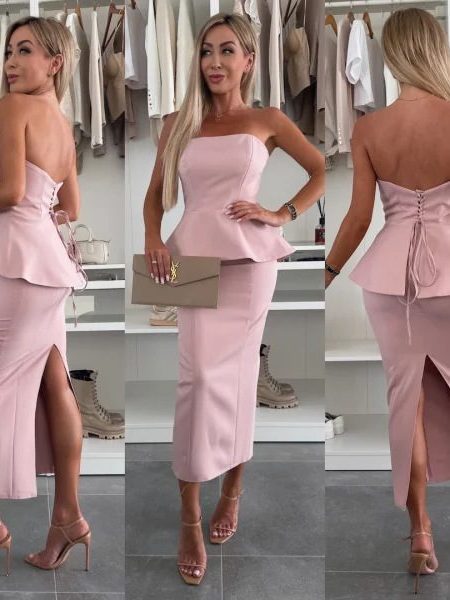 Spring Women's Clothes Sheath Off-shoulder Suit Women