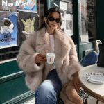 French Faux Fur Winter Coat