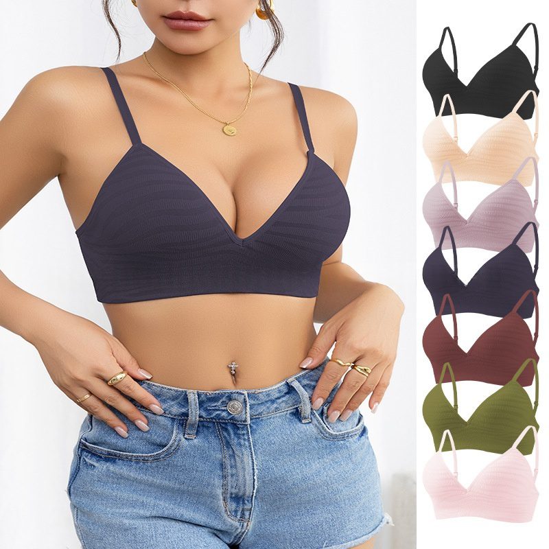 Style Triangle Cup Striped Lingerie