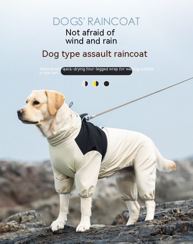 Shell Jacket Four-leg All-inclusive Dog Clothes Waterproof Windproof