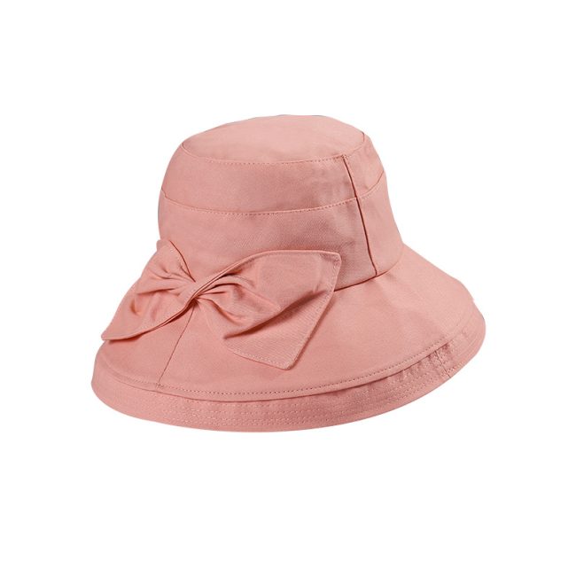 Women's Sunshade Summer Large Brim Bow Basin Hat