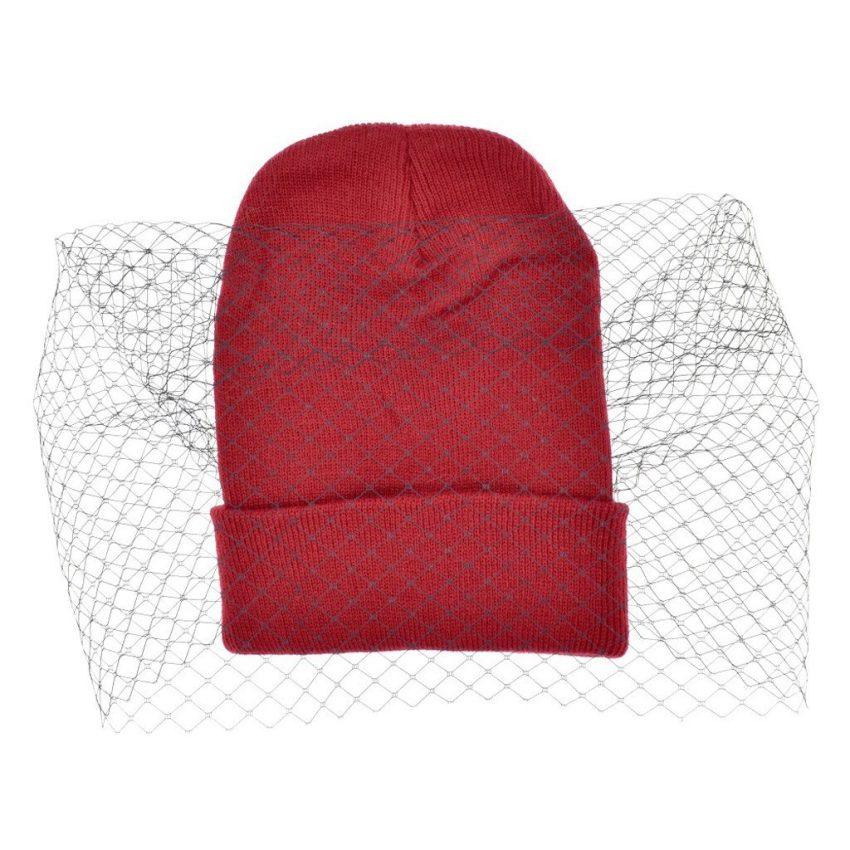 Veil knitted hat warm woolen hat