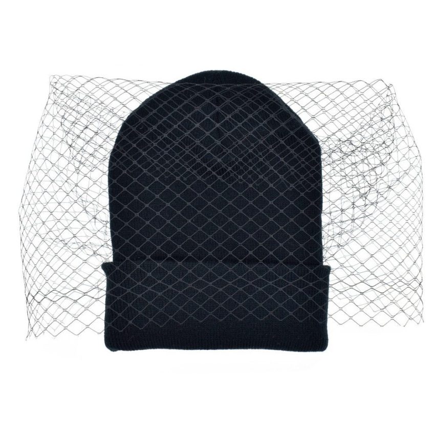 Veil knitted hat warm woolen hat