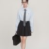 Women's Loose French Embroidered Puppy Shirt