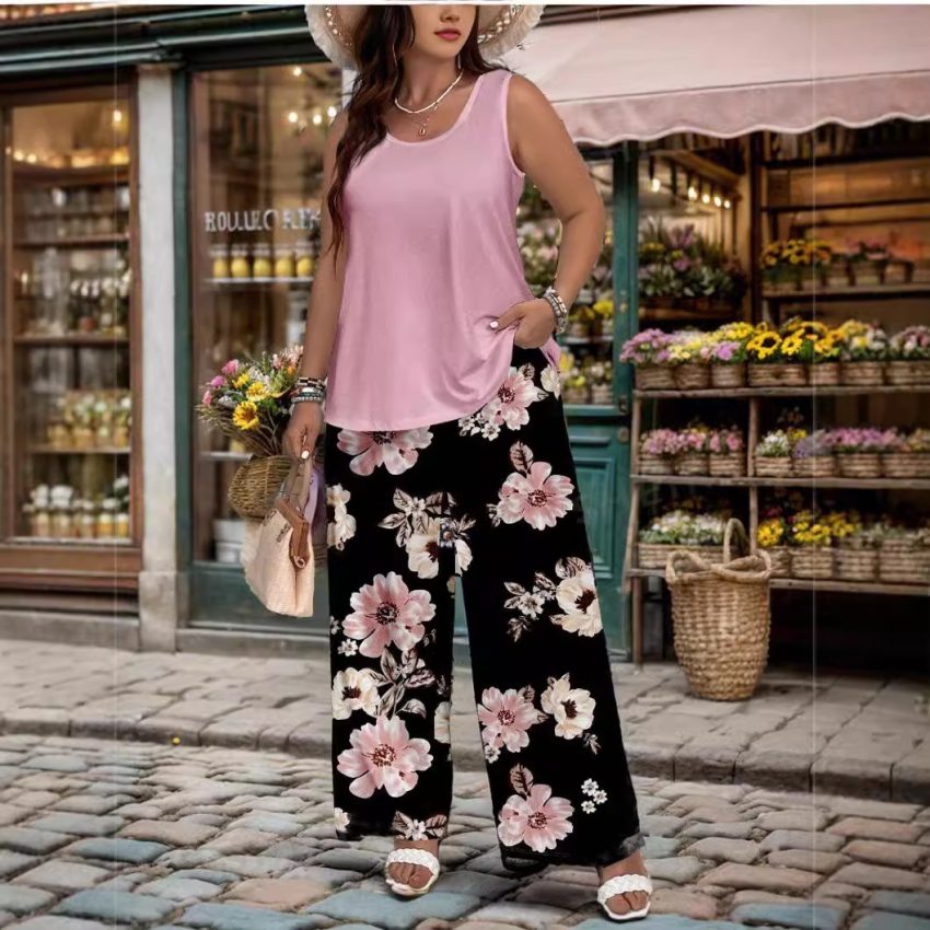 Fashion Personality Fashion Wide Leg Pants Women's Suit