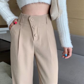 Suit Pants Straight Loose Autumn And Winter New Slim Wide Leg Pants