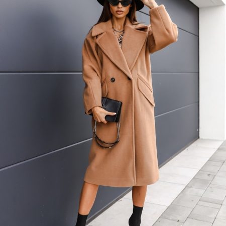 Women's Long-sleeved Suit Collar Woolen Coat