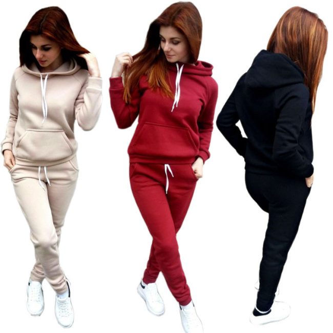 fleece sports fashion suit