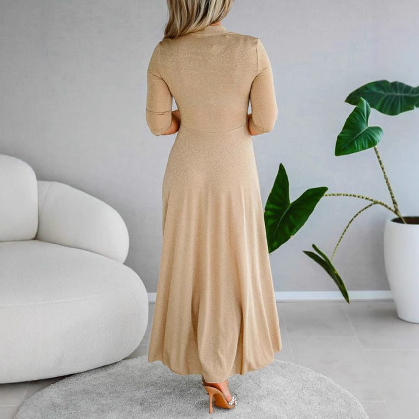 Thin And Glittering Fashionable Elegant Large Swing Skirt