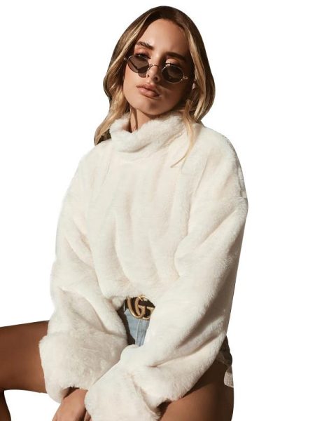 Autumn winter rabbit fur coat