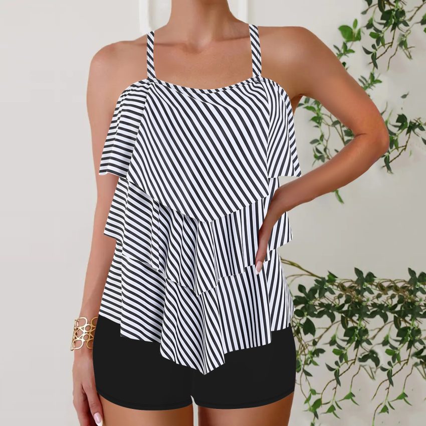 Split Flat Angle Women's Swimsuit Skirt