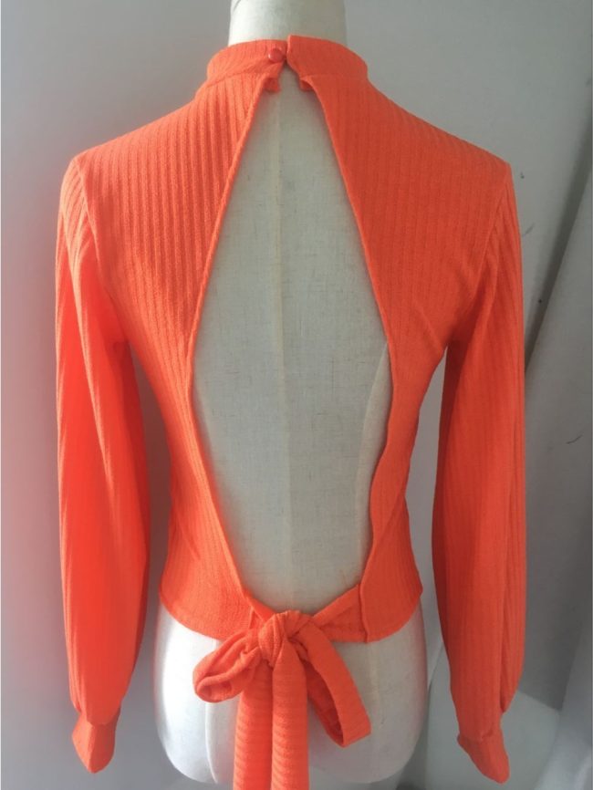 Lantern sleeve sweater