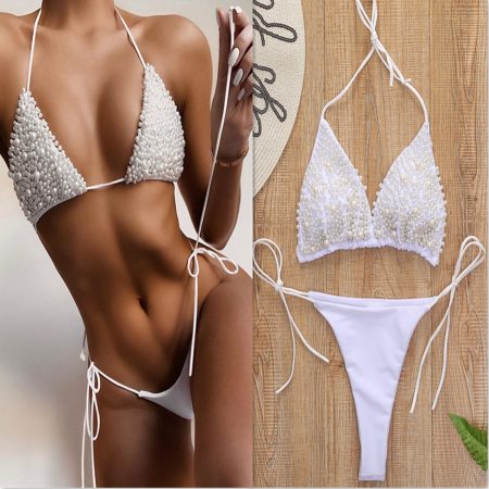 Halter Mini Bikini Female Swimsuit Women Swimwear Two-pieces