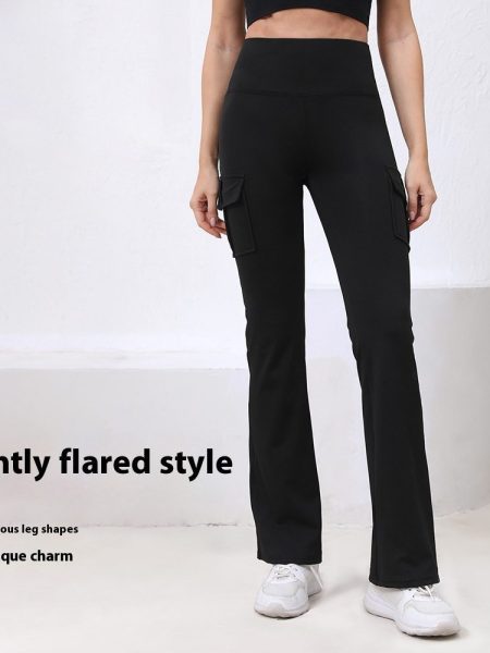 Pocket High Waist Hip Lift Quick-drying Breathable Tight Casual Fitness Sports Pants