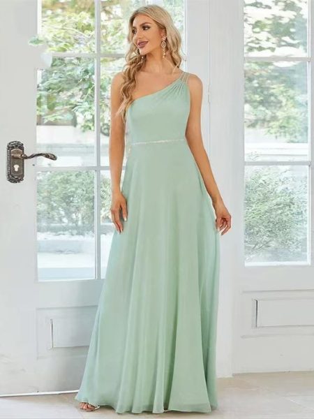 High-Grade One-shoulder Slim-fit Dress For Women Dress