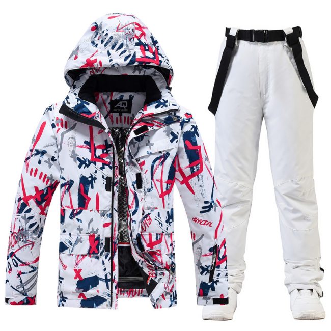 Ski Suit Women's And Men's Suit Winter Windproof And Water-repellent