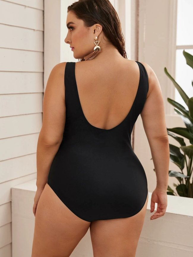 Bikini Plus Size One-piece Printed Swimsuit For Women