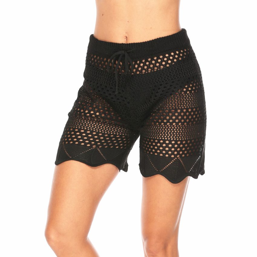 Hollow Knitted High Elastic Crocheted Hollow Shorts