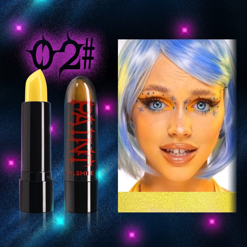 8-color Halloween Lipstick Black And White Red Easy To Color Painted Suit