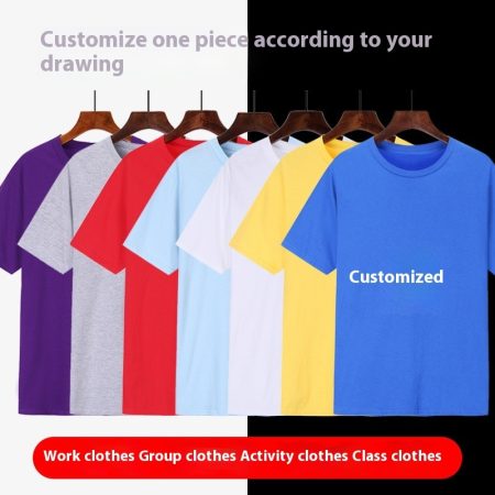 Cotton T-shirt Men's Black Loose Short Sleeve Top