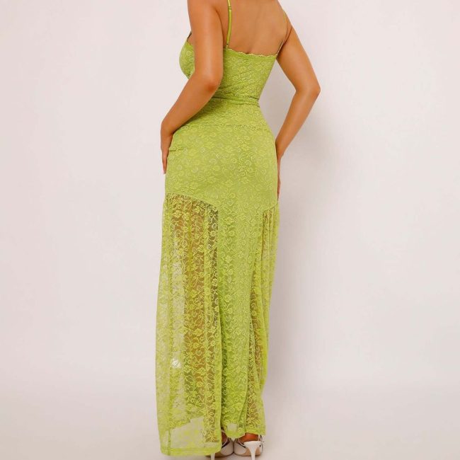 Sexy Sling Lace See-through Slim Sheath Dress
