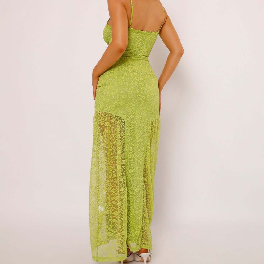 Sexy Sling Lace See-through Slim Sheath Dress