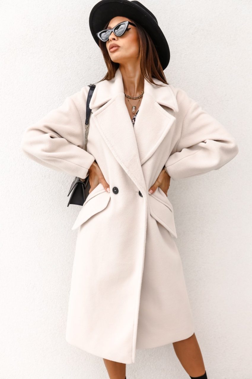 Women's Long-sleeved Suit Collar Woolen Coat
