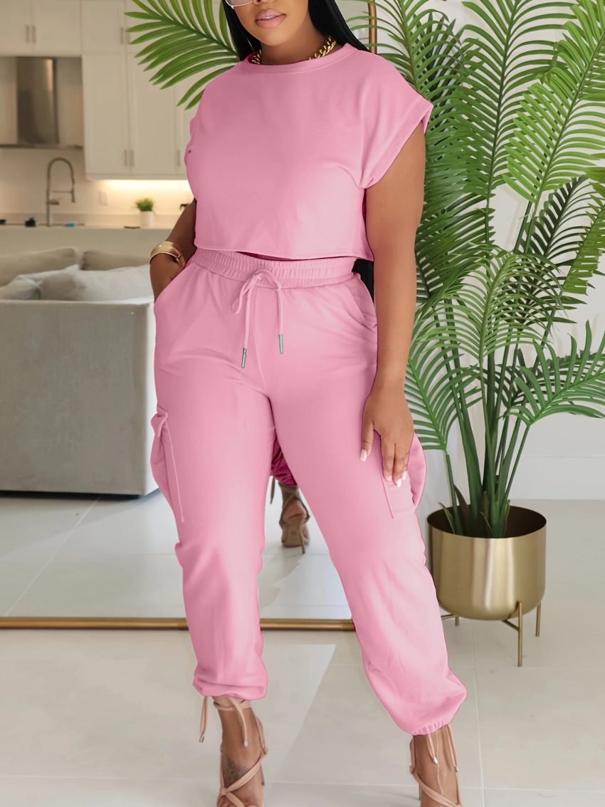 European And American Leisure Suit Top And Trousers
