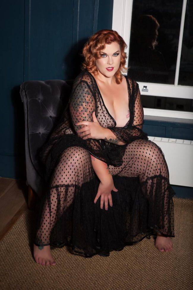 Extra Long Home Transparent Plus Size Sling Nightdress