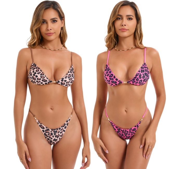 Women's New Split Multi-color Three-point Swimsuit