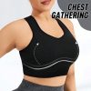European And American Ladies Yoga Exercise Seamless Vest Shockproof Push-up Workout Underwear