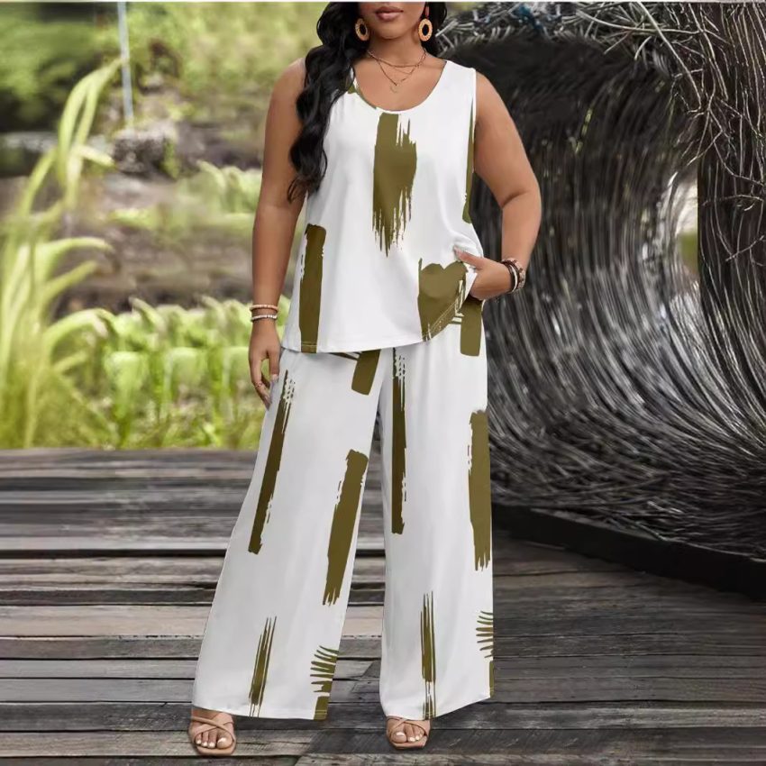 Fashion Personality Fashion Wide Leg Pants Women's Suit
