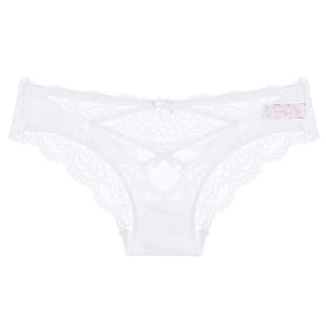 Cross Hollow Girl Transparent Low Waist Women's Briefs Breathable