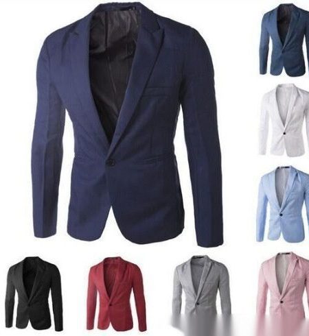 Fashion Men's Casual Single-breasted Small Suit
